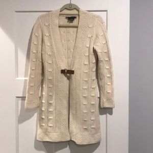 Etcetera Sweater Jacket, Size S, Leather Buckle